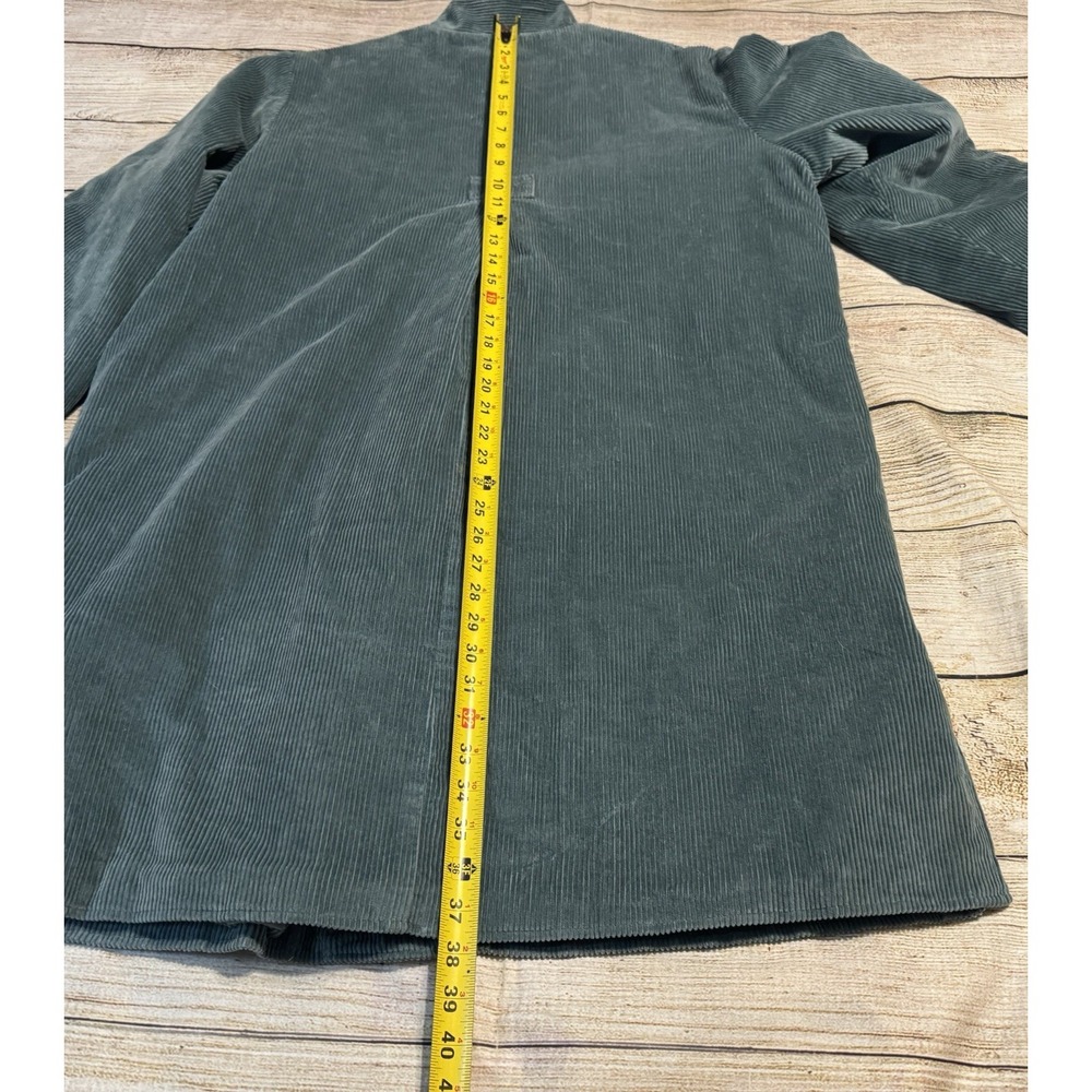 Orvis Corduroy Barn Coat Insulated Teal Blue Button Up Chore Jacket Sz 20 TubD5 - Picture 7 of 9